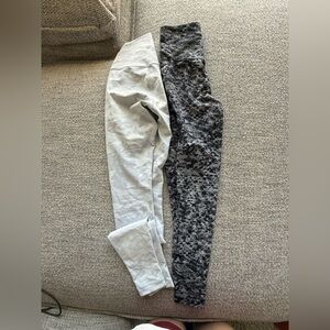 Lululemon Athletica Gray and Black Leggings